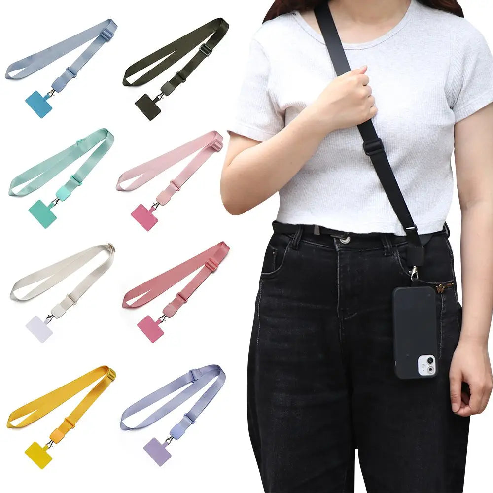 Adjustable Neck Cord Phone Strap Mobile Phone Straps Patch Cell Holder Phone Hanging Cord Phone Lanyards