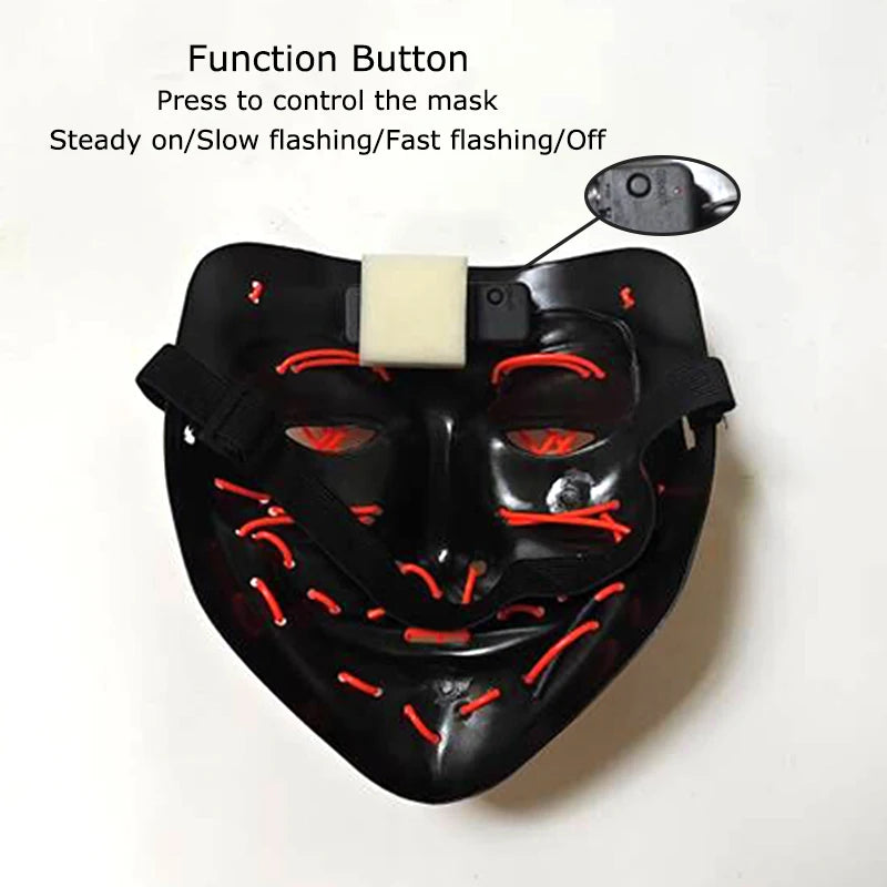 LED Halloween Face Masks