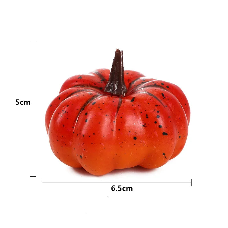 Mini Foam Artificial Pumpkin Fake Simulation Vegetable Props Autumn Fall Harvest DIY Craft Thanksgiving Halloween Party Decors