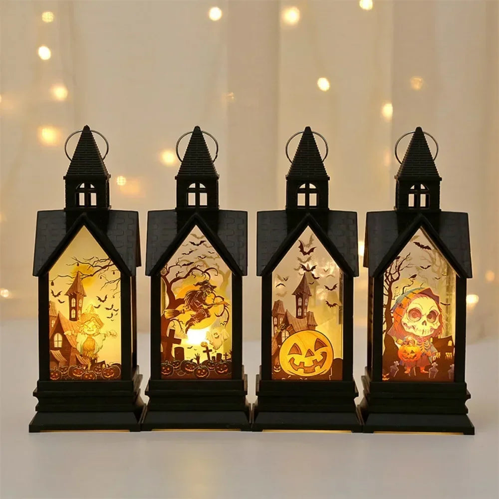 Halloween Electronic Candle Castle Wind