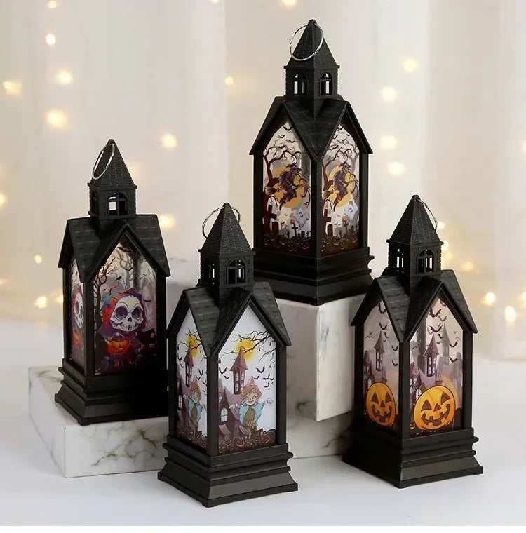 Halloween Electronic Candle Castle Wind