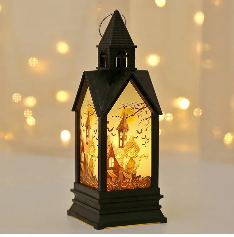 Halloween Electronic Candle Castle Wind