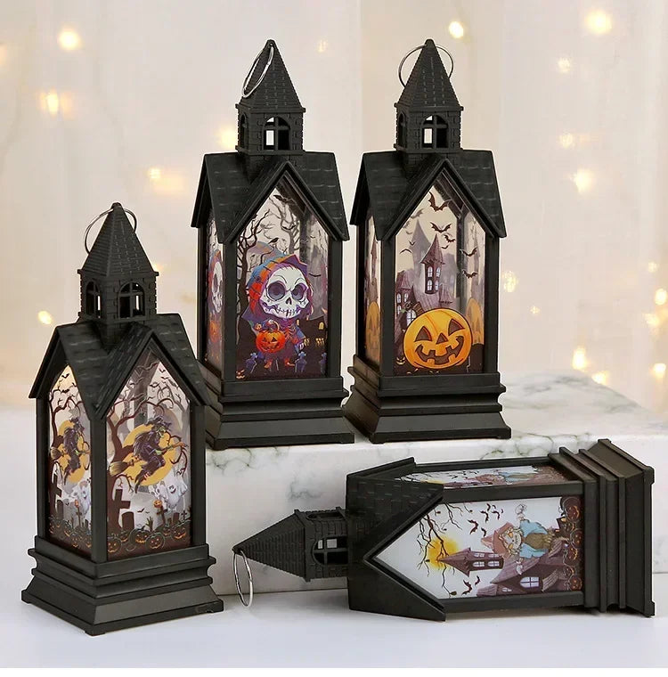 Halloween Electronic Candle Castle Wind