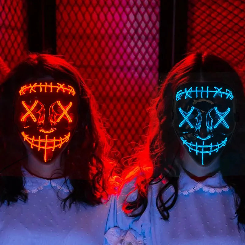 LED Halloween Face Masks