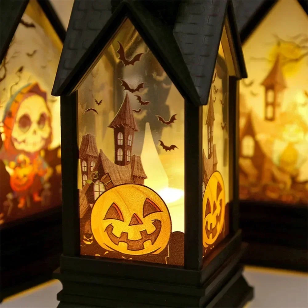 Halloween Electronic Candle Castle Wind