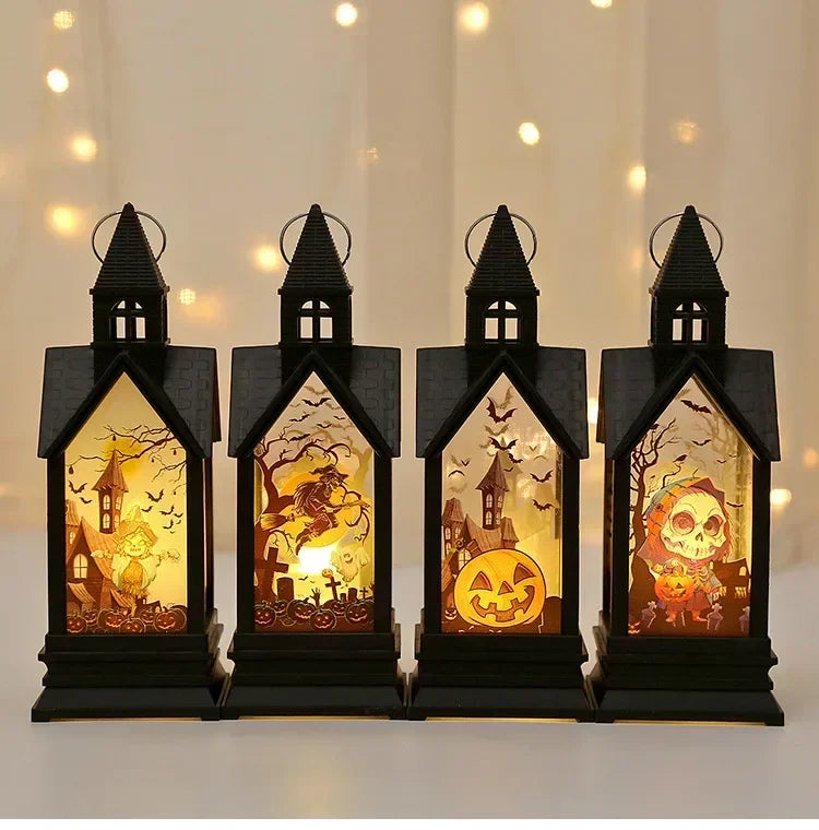 Halloween Electronic Candle Castle Wind