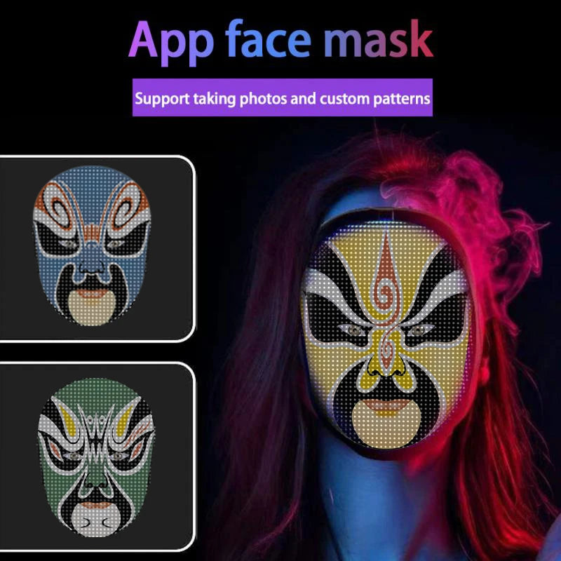 LED Halloween Face Masks