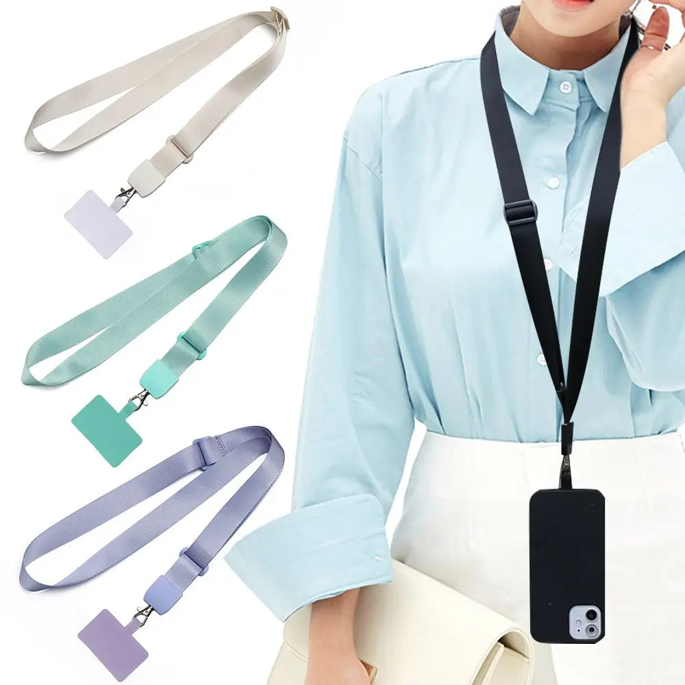 Adjustable Neck Cord Phone Strap Mobile Phone Straps Patch Cell Holder Phone Hanging Cord Phone Lanyards