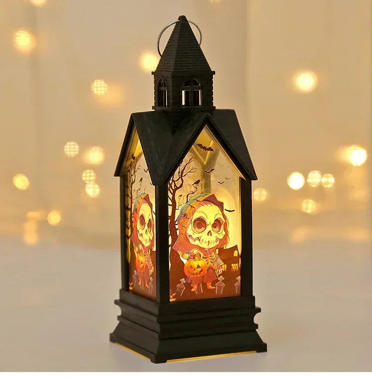 Halloween Electronic Candle Castle Wind