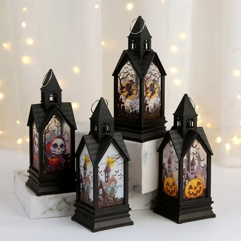 Halloween Electronic Candle Castle Wind