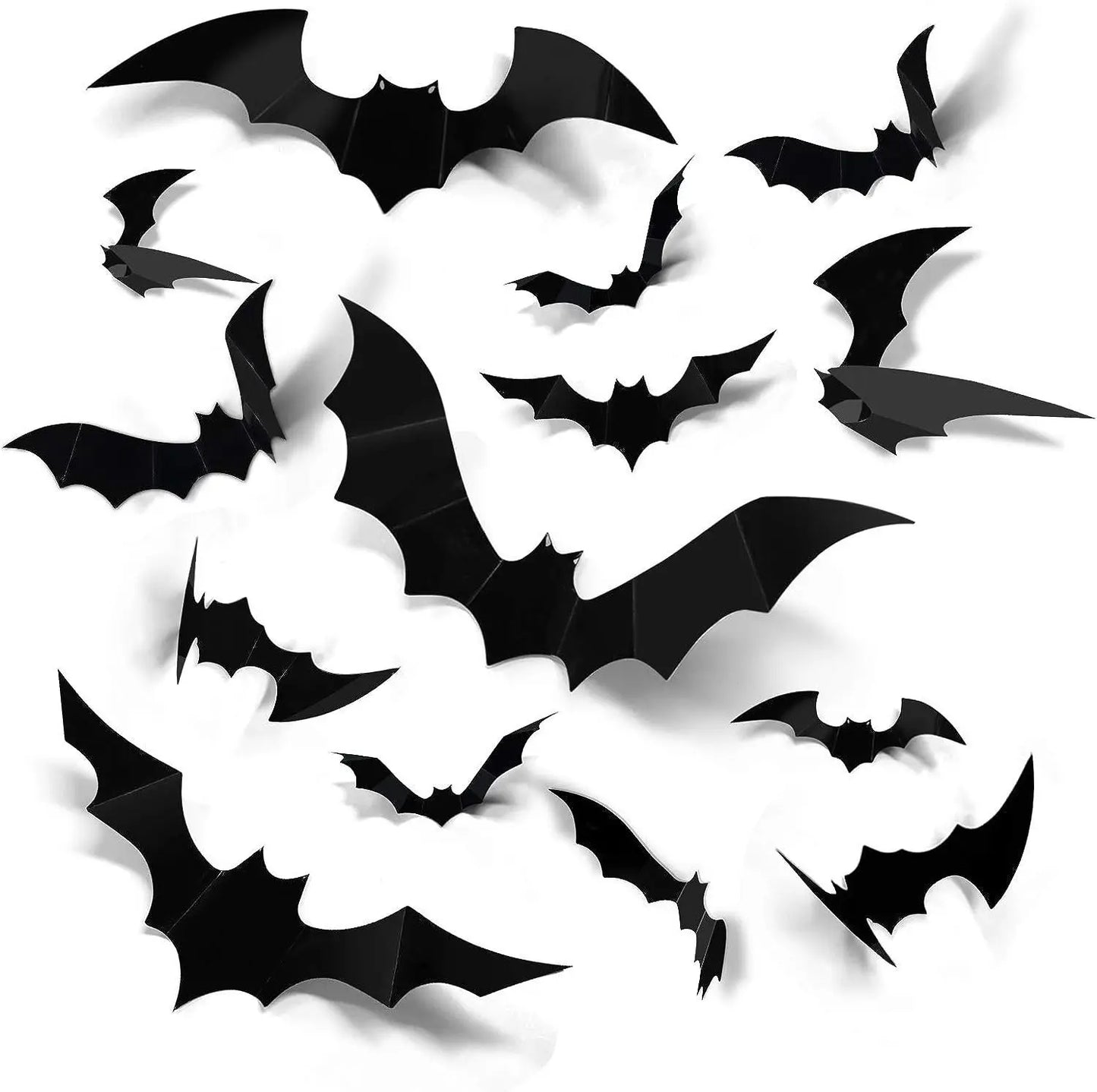 12pcs Halloween Bat Wall Stickers