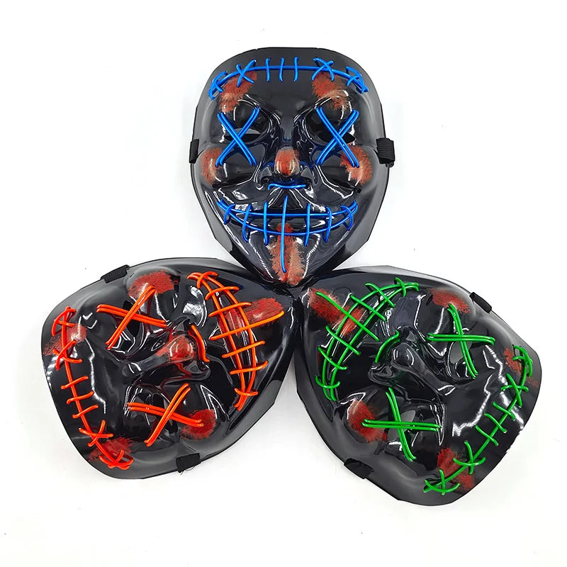 LED Halloween Face Masks