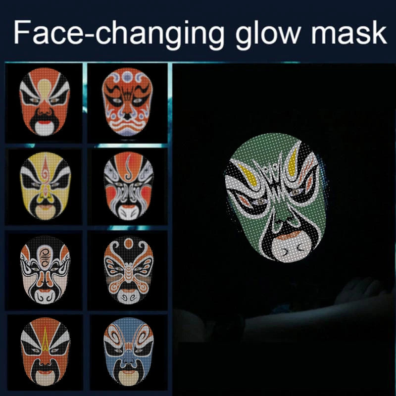 LED Halloween Face Masks