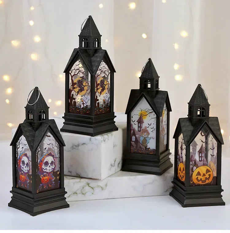 Halloween Electronic Candle Castle Wind