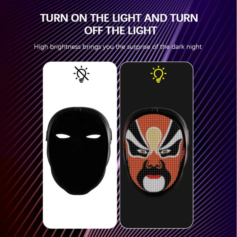 LED Halloween Face Masks