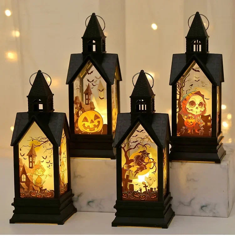 Halloween Electronic Candle Castle Wind